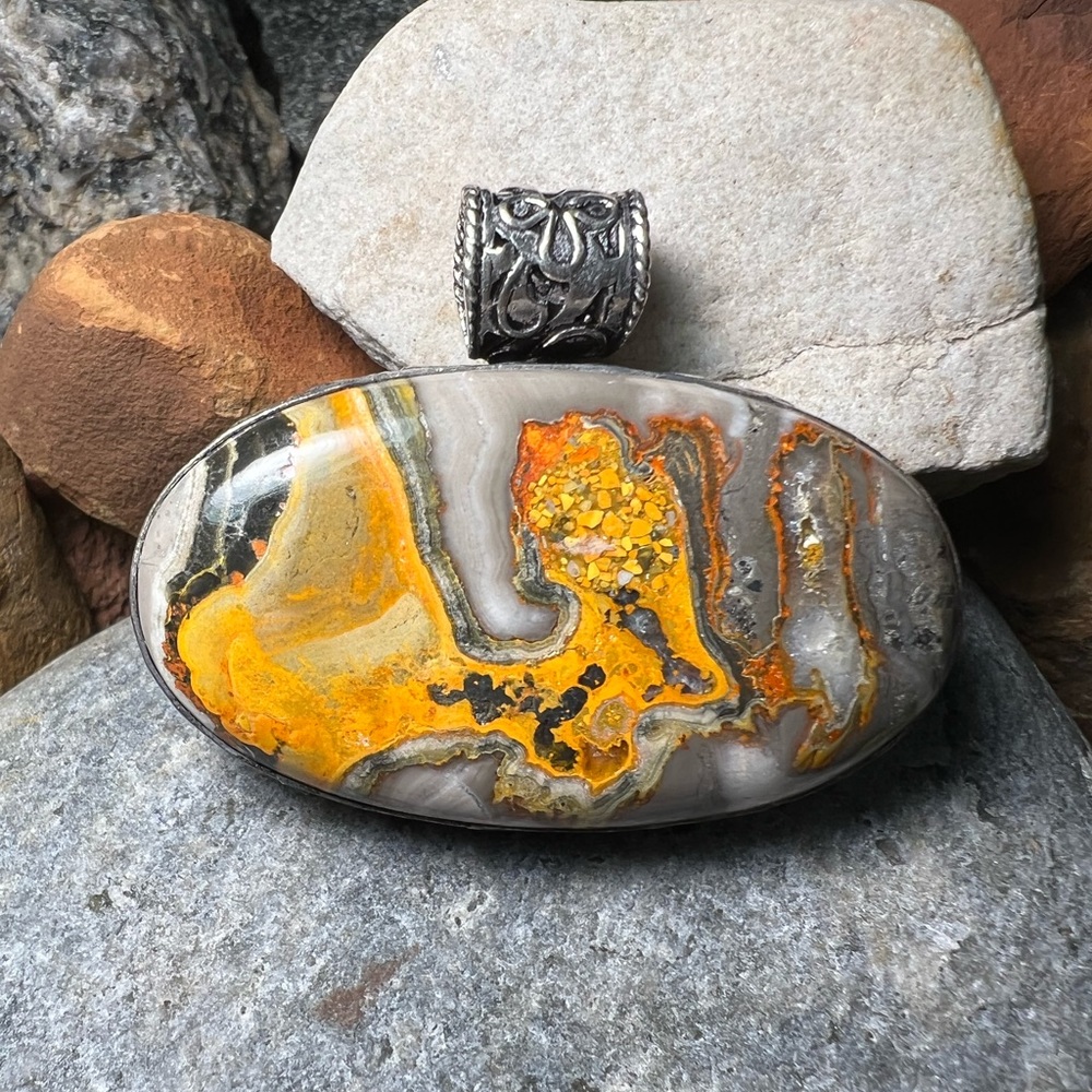 Bumblebee Jasper Pendant - image 1